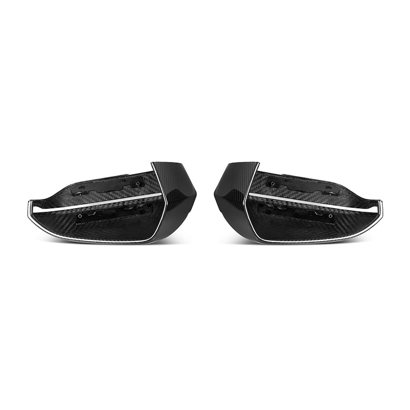 Carbon tükörborítások alulnézetből a rögzítőkapcsokkal, 2 db (OEM Style) – BMW G90 M5